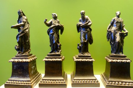 The Four Evangelists (Matthew, Mark, Luke, and John), Venice, c. 1580-1590, bronze - Bode-Museum - DSC02505