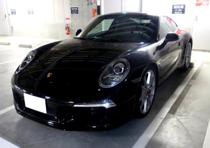 The frontview of Porsche 991 Carrera S
