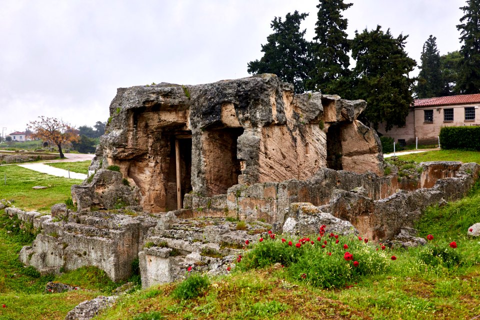 The Fountain of Glauke in Ancient Corinth on 6 April 2019
