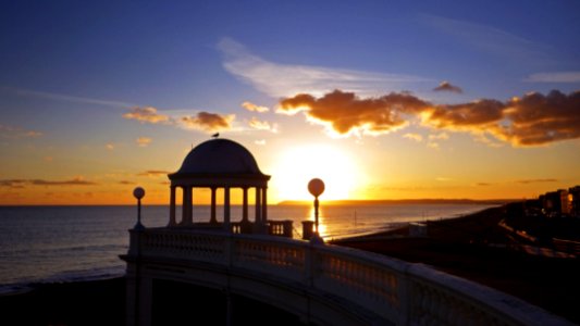 The Colonnade (sunset), Central Parade, Bexhill