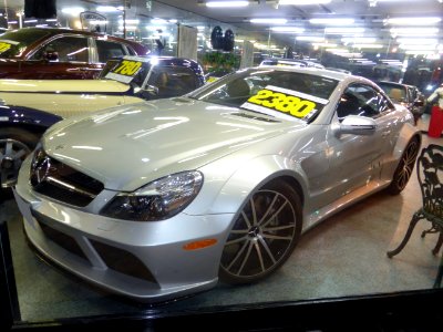 The frontview of Mercedes-Benz SL65 AMG Black Series (R230)