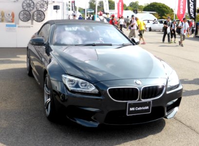 The frontview of BMW M6 Cabriolet (F12) with its roof closed