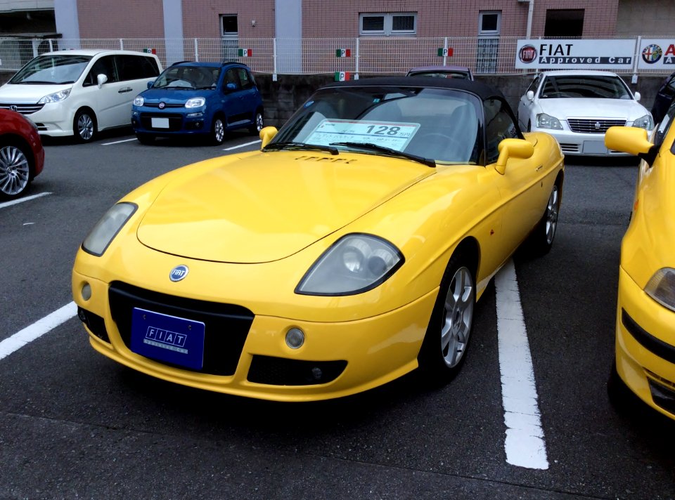 The frontview of FIAT New Barchetta
