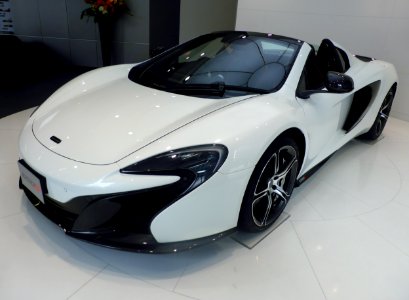 The frontview of McLaren 650S SPIDER