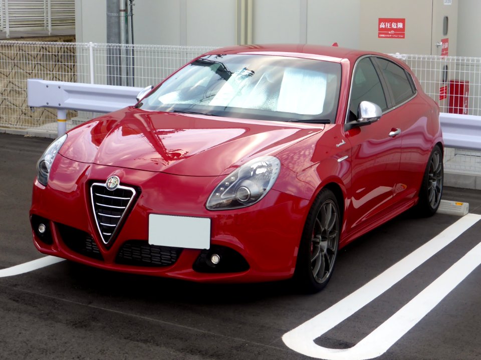 The frontview of Alfa Romeo Giulietta III Sportiva