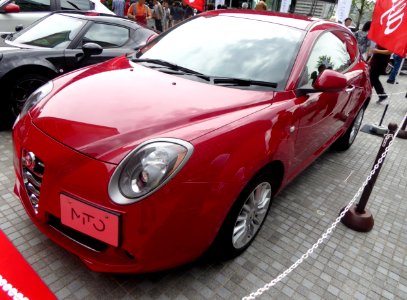 The frontview of Alfa Romeo MiTo Competizione