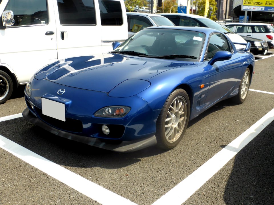 The frontview of Mazda RX-7 (FD3S)