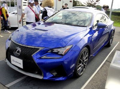 The frontview of Lexus RC F