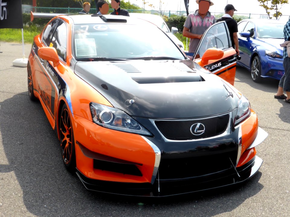 The frontview of Lexus IS F Circuit Club Sport-Racer