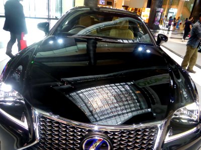 The bonnet of Lexus RC300h F SPORT prototype