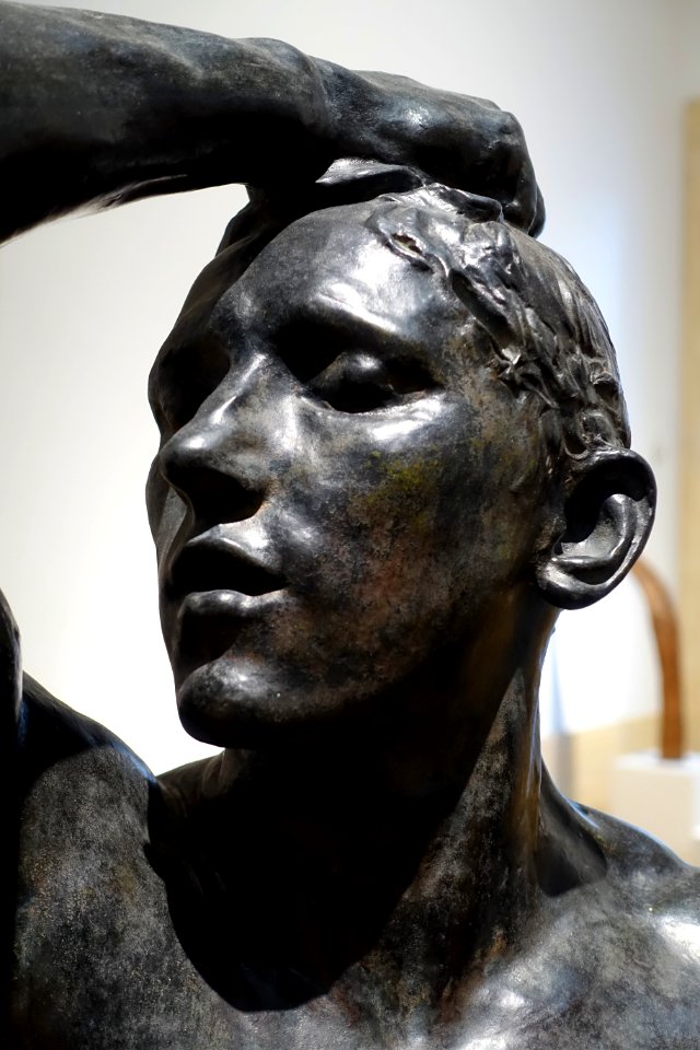 The Bronze Age by Auguste Rodin, 1875-1876, detail - Galleria nazionale d'arte moderna - Rome, Italy - DSC05457