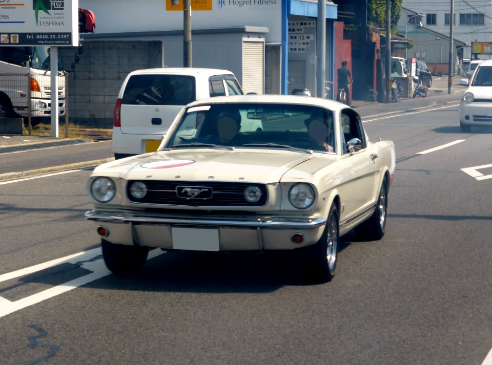 The frontview of 1966 Ford Mustang