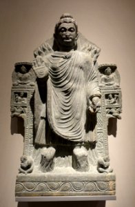 The Buddha shows Miracles, Gandhara, 3rd century AD, schist - Ethnological Museum, Berlin - DSC01646