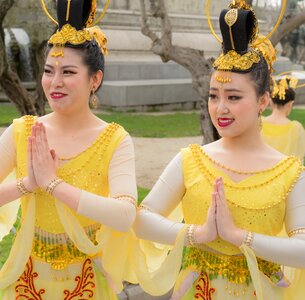 Beijing chinatown dancers photo
