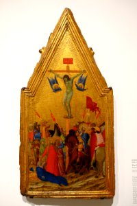 The Crucifixion, Ambrogio Lorenzetti, Italy, c. 1345, tempera and gold on panel - Fogg Art Museum, Harvard University - DSC01080
