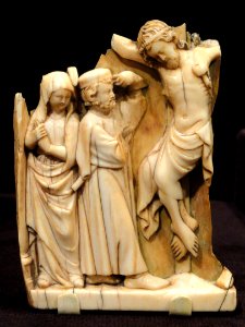 The Crucifixion, about 1290-1320 AD, French, perhaps Paris, ivory - Cleveland Museum of Art - DSC08563