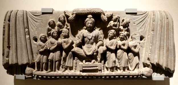 The Future Buddha, Gandhara, 3rd century AD, schist - Ethnological Museum, Berlin - DSC01636