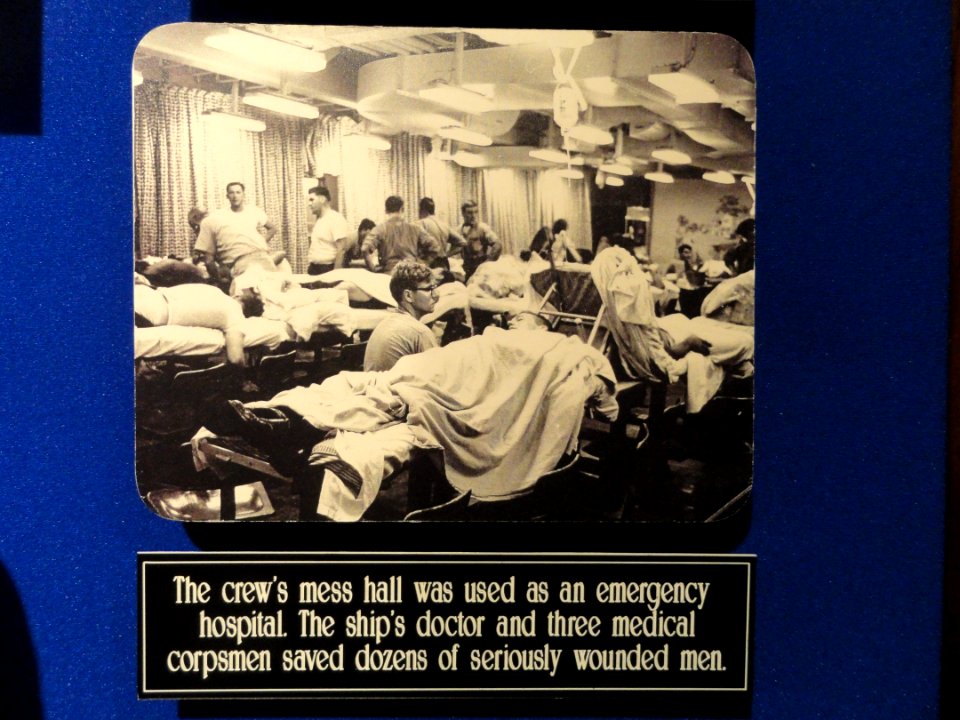 The crew's mess hall was used as an emergency hospital (photograph) - National Cryptologic Museum - DSC07640