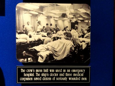 The crew's mess hall was used as an emergency hospital (photograph) - National Cryptologic Museum - DSC07640