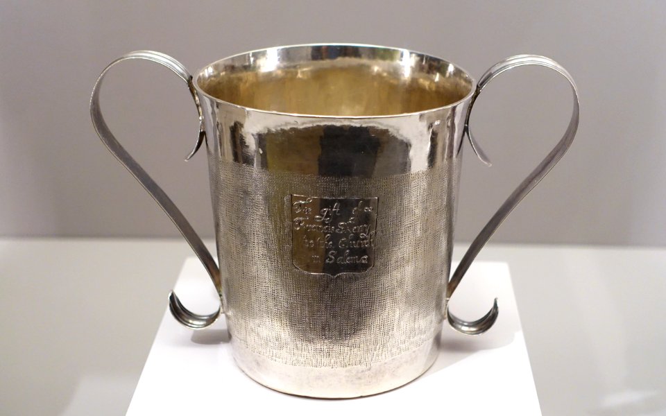 The Francis Skerry Beaker, Jeremiah Dummer, American, c. 1670, silver - Fogg Art Museum, Harvard University - DSC01384