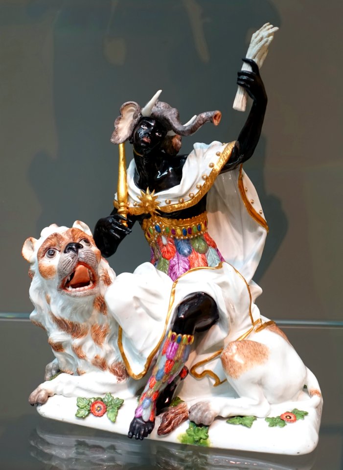 The Four Continents (Africa), Johann Joachim Kaendler and assistants, Meissen Porcelain Factory, c. 1760, hard-paste porcelain - Wadsworth Atheneum - Hartford, CT - DSC05375