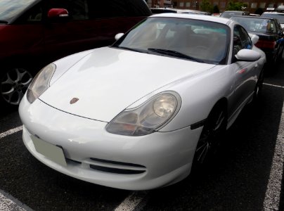 The frontview of Porsche 996 GT3
