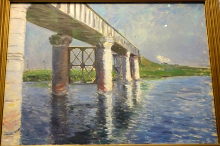 The Bridge at Argenteuil, Gustave Caillebotte, 1885, oil on canvas - Brooklyn Museum - Brooklyn, NY - DSC08247