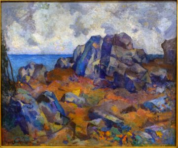 The Cape Ann Shore by Hugh H. Breckenridge, c. 1924, oil on canvas - Cape Ann Museum - Gloucester, MA - DSC01455