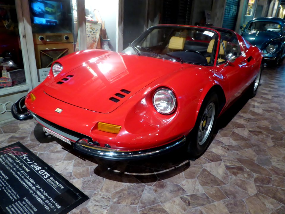 The frontview of 1973 Dino 246GTS