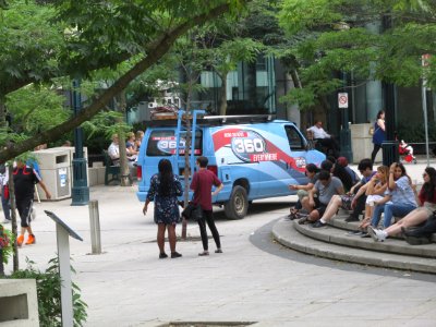 The Boys Season 5 filmed at Pecaut Square Toronto