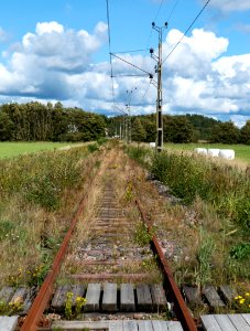 The closed Lysekil line at Häggvall