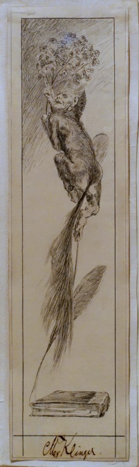 The Devil's Pen by Max Klinger, c. 1880, India ink - Museum Berggruen - DSC03813