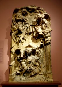 The Ecstasy of Saint Teresa of Avila, by Ercole Ferrata, Italian, late 1660s, terracotta - Middlebury College Museum of Art - Middlebury, VT - DSC08162