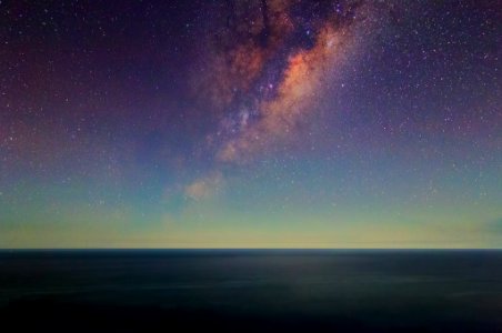 The Earth Glows Green