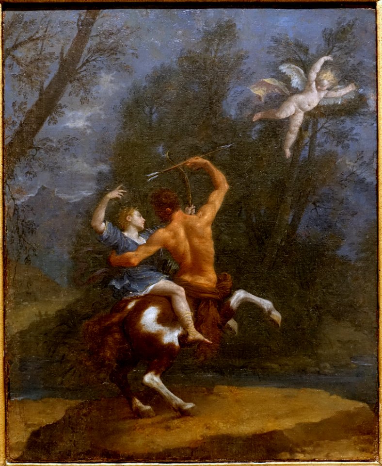 The Education of Achilles, by Donato Creti, 1710s, oil on canvas - Blanton Museum of Art - Austin, Texas - DSC07898