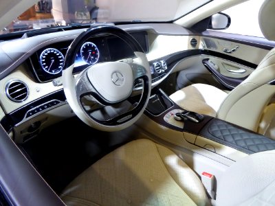 The interior of Mercedes-Maybach X222 S550