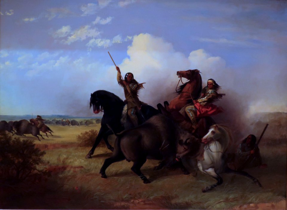 The Buffalo Hunt by John Mix Stanley, 1855