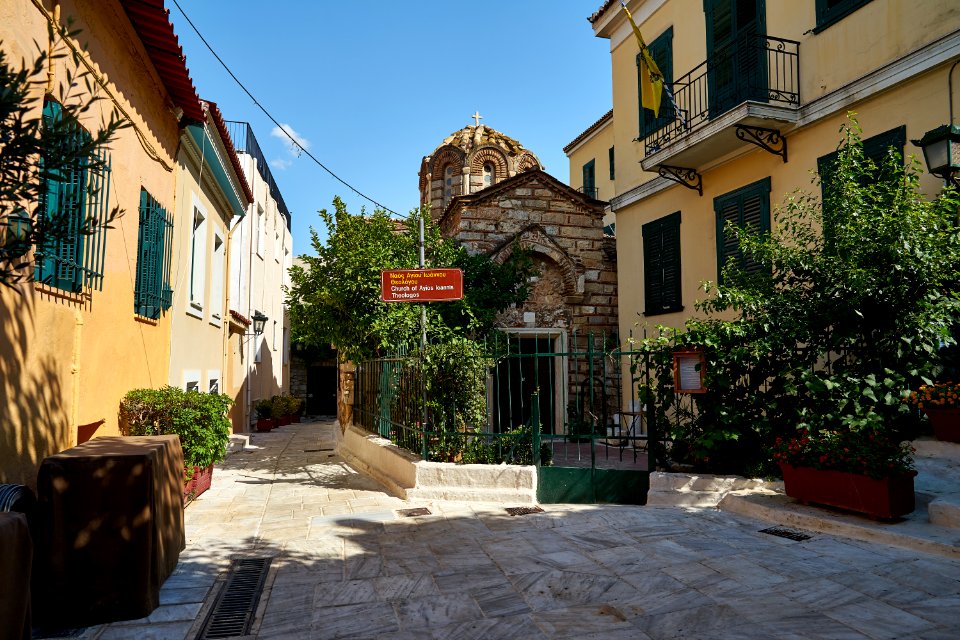 The Byzantine Church of Saint John the Theologian in Plaka on June 21, 2020