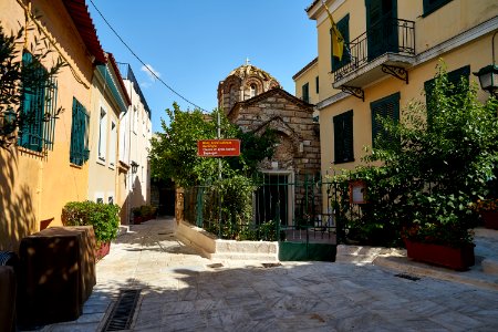 The Byzantine Church of Saint John the Theologian in Plaka on June 21, 2020