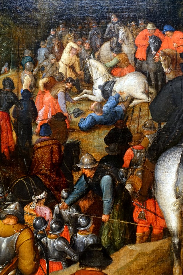 The conversion of Saint Paul (detail), Pieter Brueghel the younger, undated, oil on canvas - Villa Vauban - Luxembourg City - DSC06602