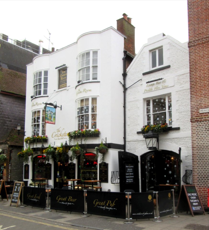 The Cricketers pub, Black Lion Street, The Lanes, Brighton (NHLE Code 1380002) (December 2016) (1)