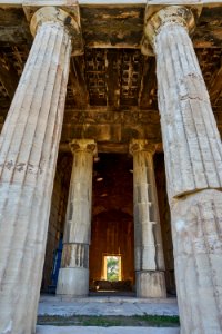 The interior of the Temple of Hephaestus on June 27, 2020