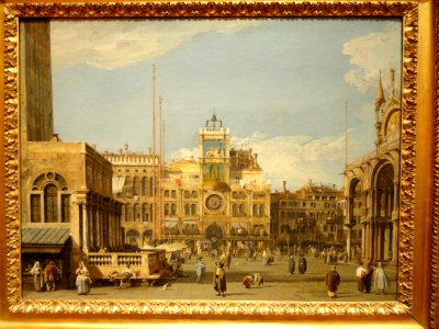 The Clock Tower in the Piazza San Marco, Canaletto, 1728-1730 - Nelson-Atkins Museum of Art - DSC08855