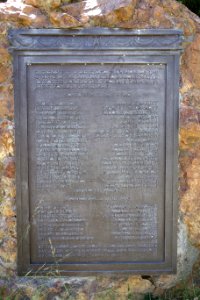 The Doughboy by Melvin Earl Cummings, plaque - Golden Gate Park, San Francisco, CA - DSC03643