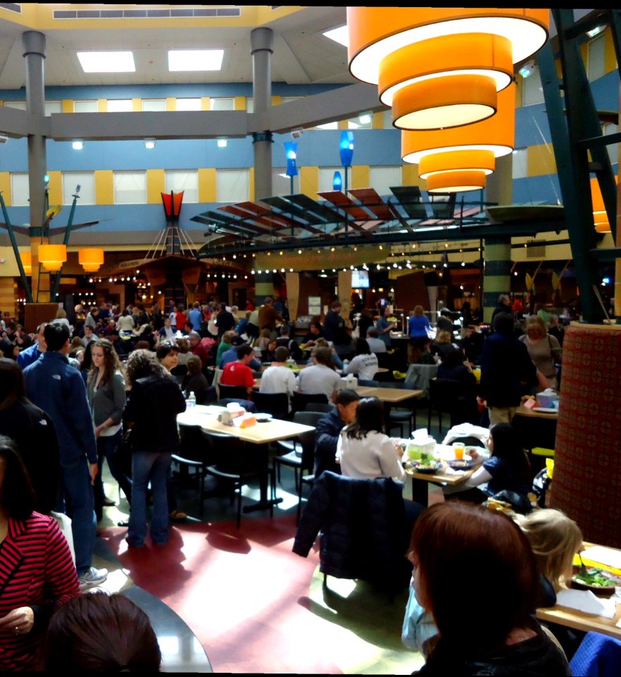 The College of New Jersey or TCNJ dining hall