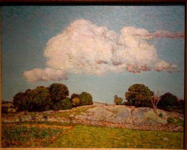 The Dragon Cloud, Old Lyme, by Frederick Childe Hassam, 1903, oil on canvas on board - New Britain Museum of American Art - DSC09542