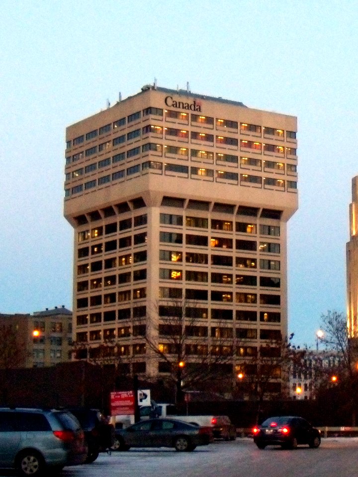 The Canadian Grain Commission building at 303 Main Street, Winnipeg Manitoba