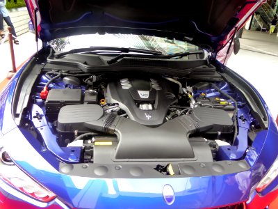 The engine room of maserati Ghibli III
