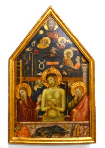 The Man of Sorrows, Roberto Oderisi, Italy, c. 1354, tempera and gold on panel - Fogg Art Museum, Harvard University - DSC01089
