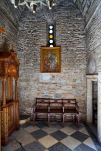 The interior of Panagia Gorgoepikoos (Agios Eleftherios) on August 14, 2020